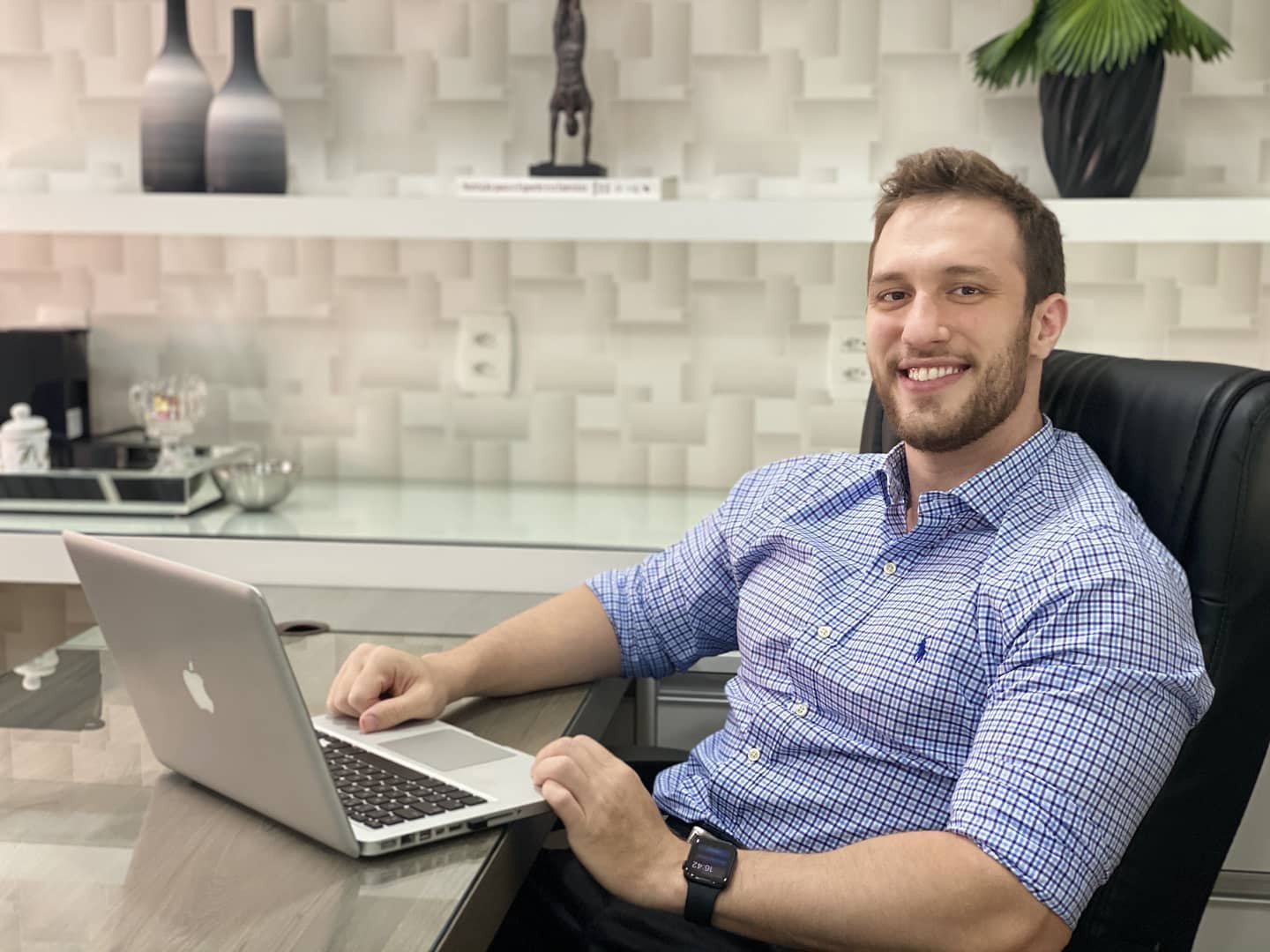 Daniel Pingret em consultório nutricional